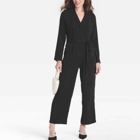 A New Day - Women's Long Sleeve Wrap Front Jumpsuit Size XS - Picture 16 of 16